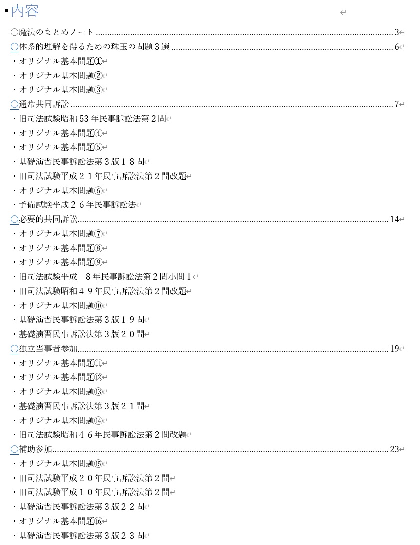 動画商品詳細 - 【販売停止】A４一枚！魔法のまとめノートで理解する多数当事者訴訟～珠玉の３０問～ - 司法試験のオンライン個別指導「STUDY  FOR ALL」
